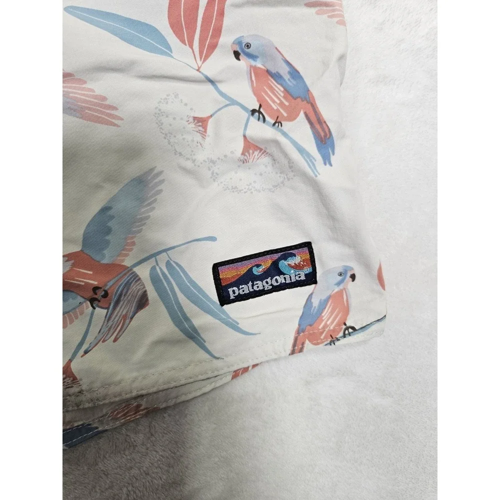 Patagonia Board Shorts Men's 35 Blue Parrot Baggies Mesh Lined Swim Trunks 58033
